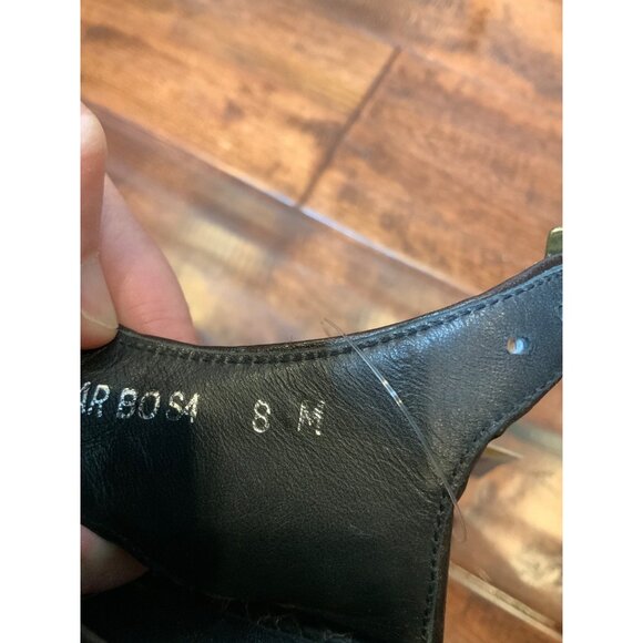 Donald J Pliner Garbo Tan & Brown Leopard Print Calf Hair Open Toe, Size 8 US - Picture 9 of 9